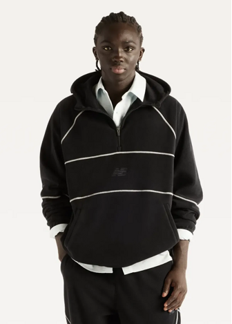 Свитшот мужской New Balance Trackside Polar Fleece черного цвета