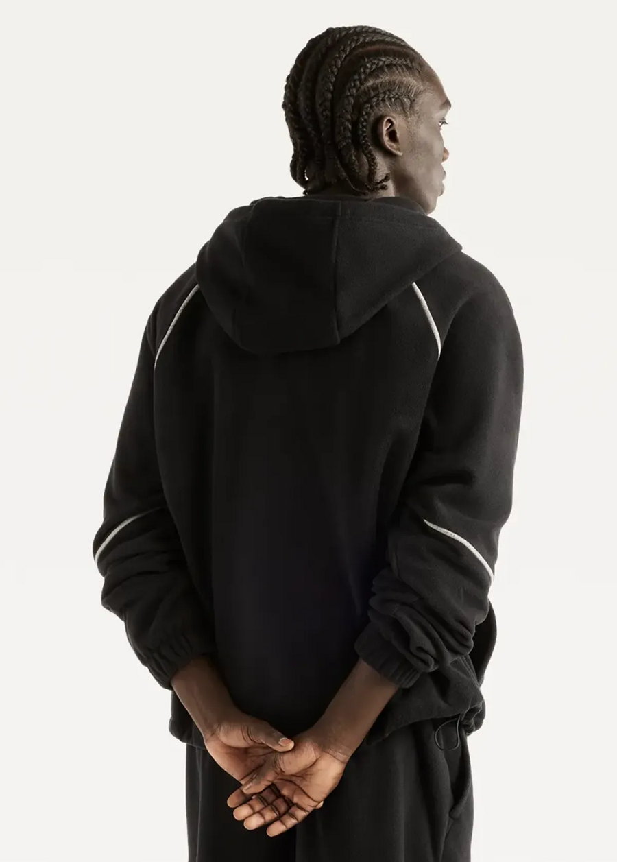 Світшот чоловічий New Balance Trackside Polar Fleece чорного кольору