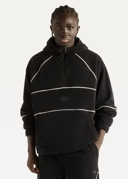 Світшот чоловічий New Balance Trackside Polar Fleece чорного кольору