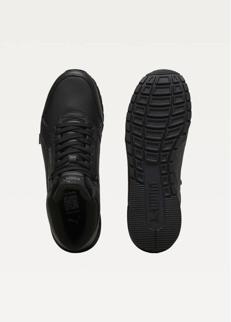 Високі кросівки чоловічі PUMA ST Runner v4 Mid PUMA Black-PUMA Black-Dusky Gray