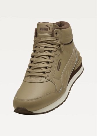 Високі кросівки чоловічі PUMA ST Runner v4 Mid Soft Taupe-Chestnut Brown-Warm White
