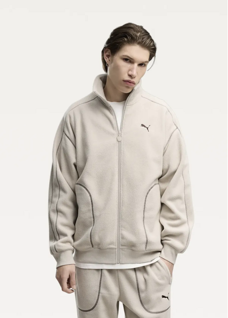 Куртка чоловіча PUMA ESS ELEVATED Relaxed Winterized Fleece Silver Fog
