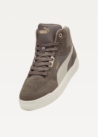 Високі кросівки чоловічі PUMA Shuffle Downtown Mid WTR Flat Bronze-Desert Dust-PUMA Gold