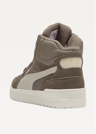 Високі кросівки чоловічі PUMA Shuffle Downtown Mid WTR Flat Bronze-Desert Dust-PUMA Gold