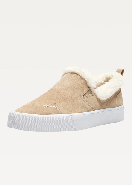 Сліпони жіночі PUMA Bari Comfort Shearling Prairie Tan-Whisper White
