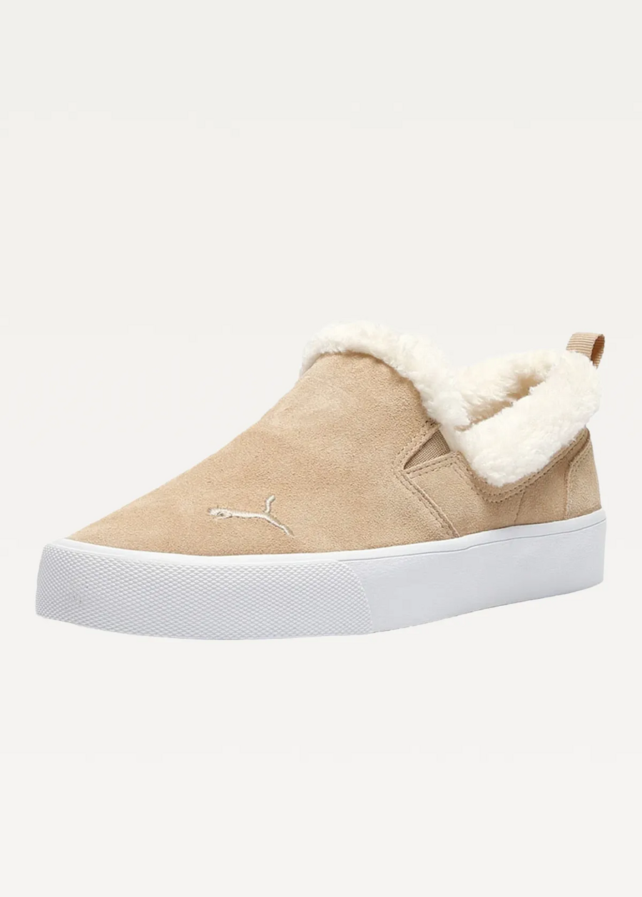 Сліпони жіночі PUMA Bari Comfort Shearling Prairie Tan-Whisper White