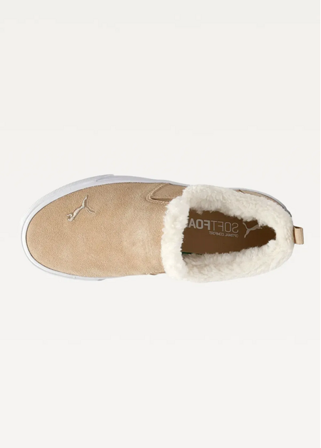 Сліпони жіночі PUMA Bari Comfort Shearling Prairie Tan-Whisper White