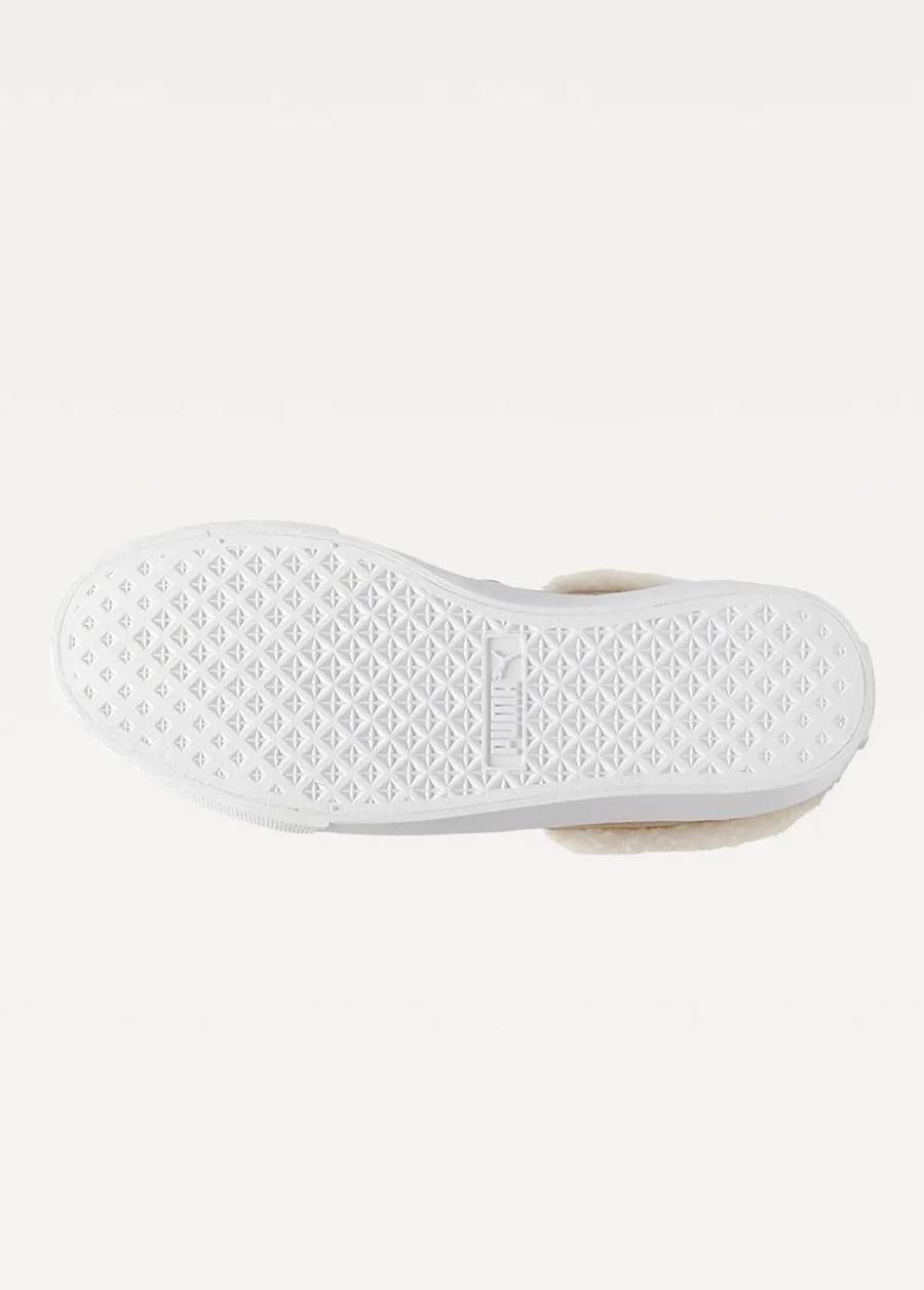 Сліпони жіночі PUMA Bari Comfort Shearling Prairie Tan-Whisper White