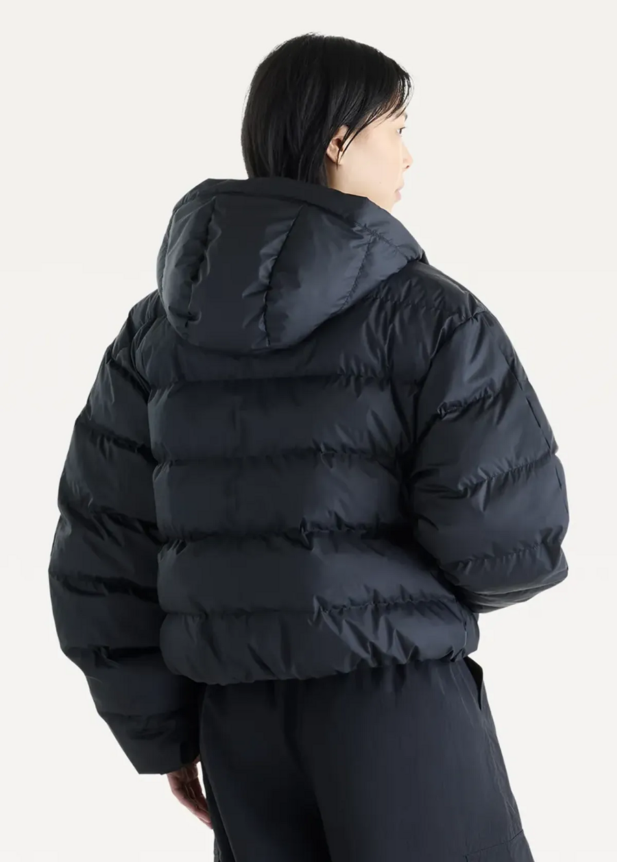 Куртка-пуховик жіноча New Balance Boston Puffer чорного кольору, фото 3