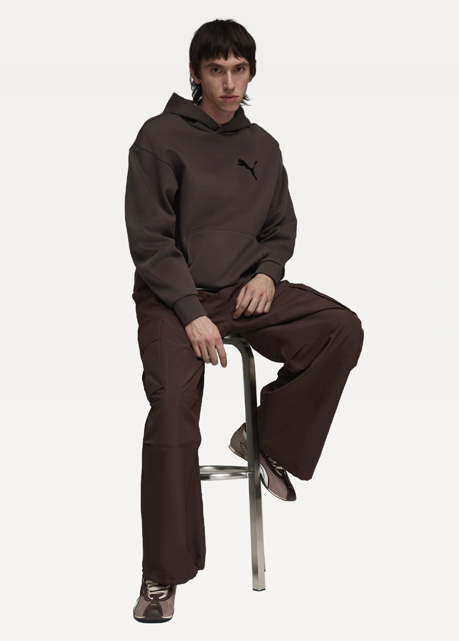 Худі чоловіче PUMA ESS ELEVATED CAT LOGO Hoodie Chocolate Brown