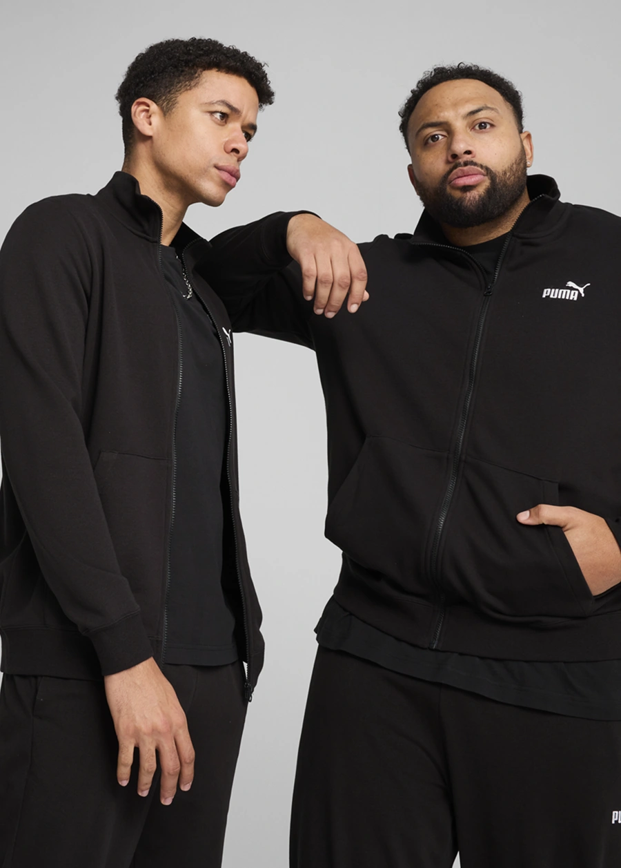 Олимпийка мужская PUMA ESS No. 1 Logo Track Jacket черного цвета