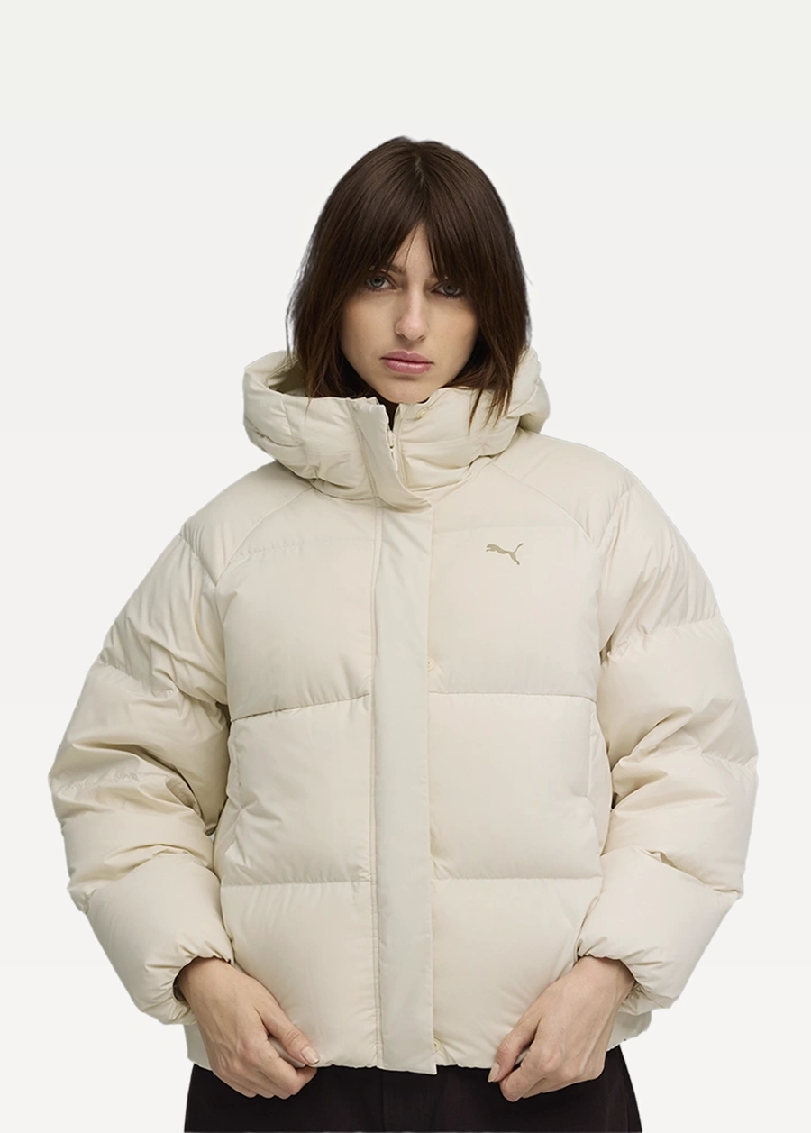 ＰＰＰ Куртка-пуховик женская PUMA Hooded Down Puffer Jacket Alpine Snow