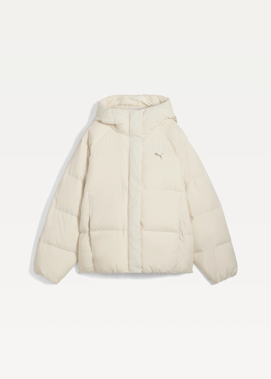 Куртка-пуховик женская PUMA Hooded Down Puffer Jacket Alpine Snow