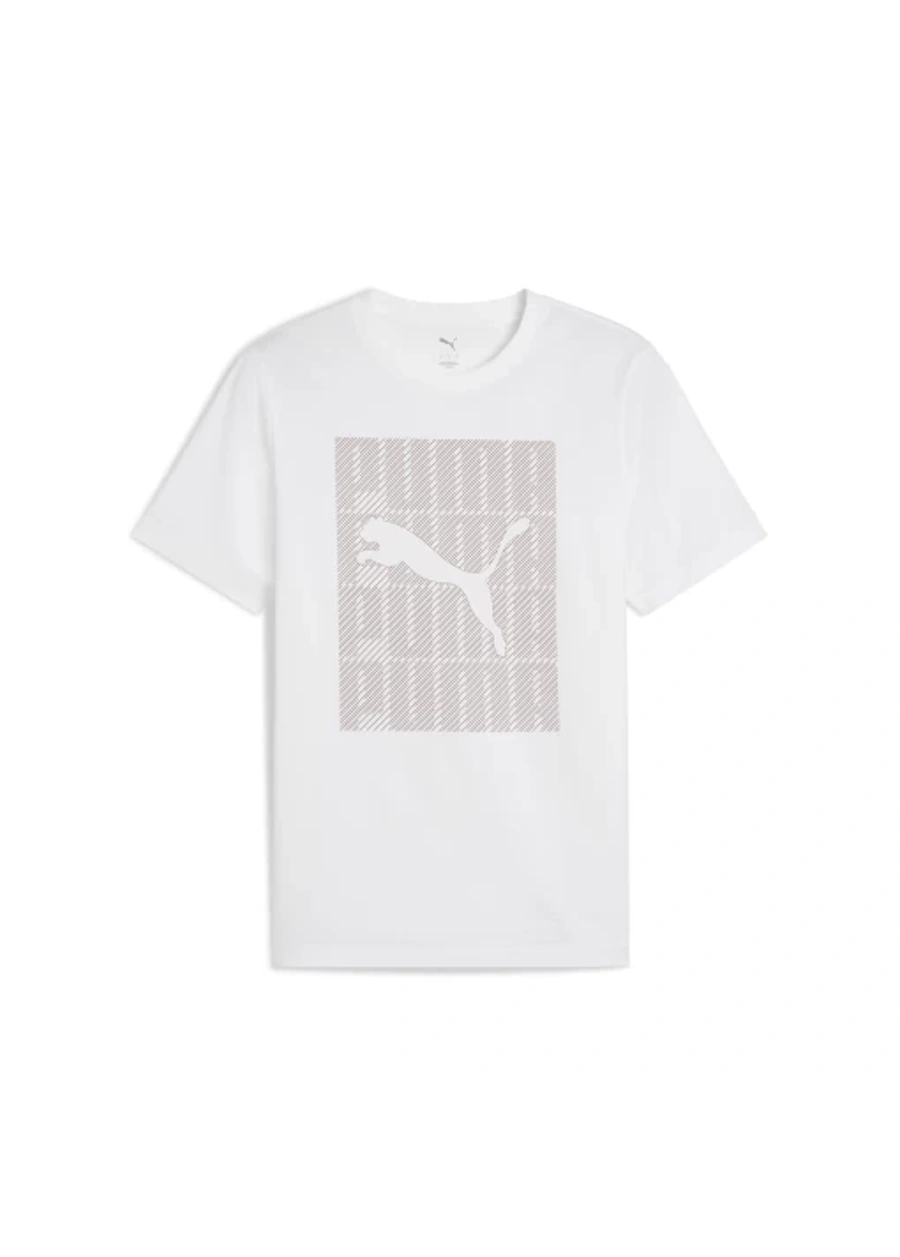Футболка чоловіча PUMA GRAPHICS Puma Wording Tee білого кольору ...