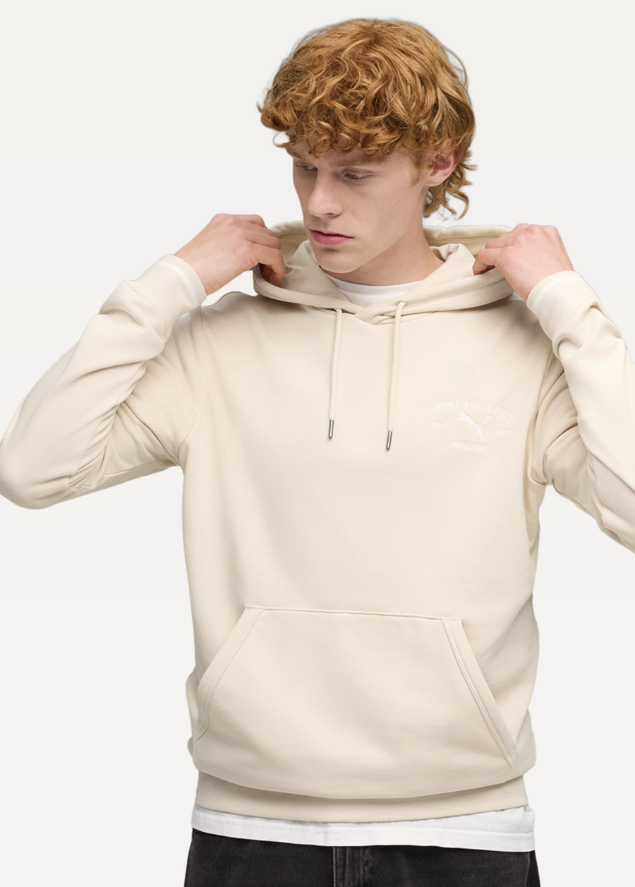 Худи мужское PUMA CLASS Graphic Hoodie Alpine Snow | Купить в