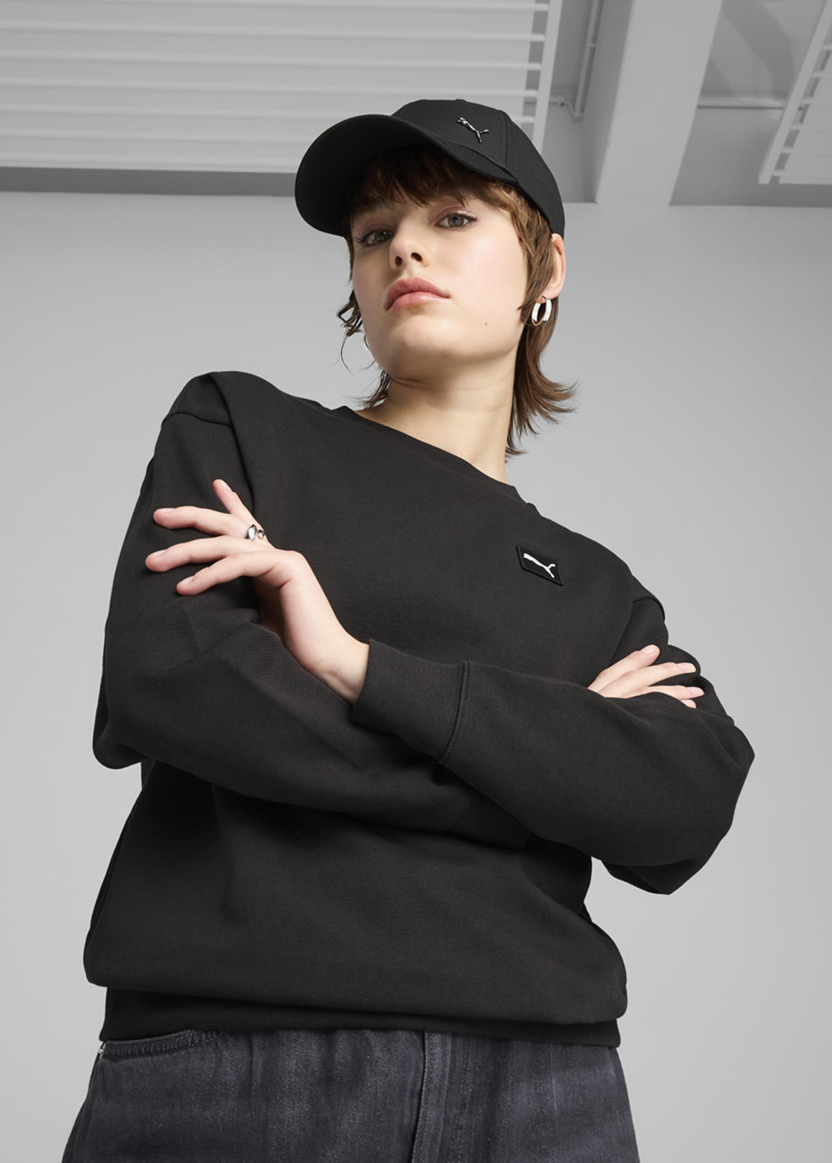 Кепка PUMA ESS METAL PUMA CAT BB Cap Unisex чорного кольору