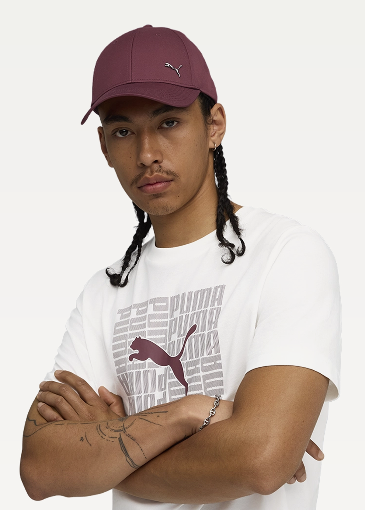 Кепка PUMA ESS METAL PUMA CAT BB Cap Unisex Ruby Shimmer