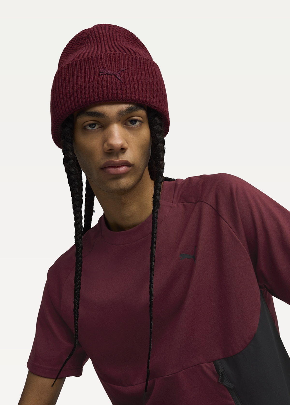 Шапка Unisex PUMA WARDROBE ESS MidCrown Beanie Ruby Shimmer