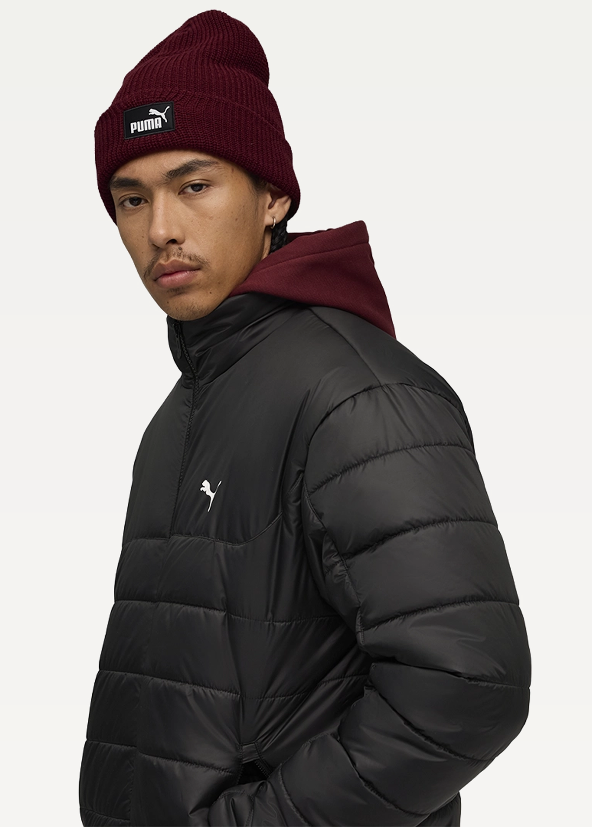 Шапка Unisex PUMA ESS High Crown Beanie Ruby Shimmer