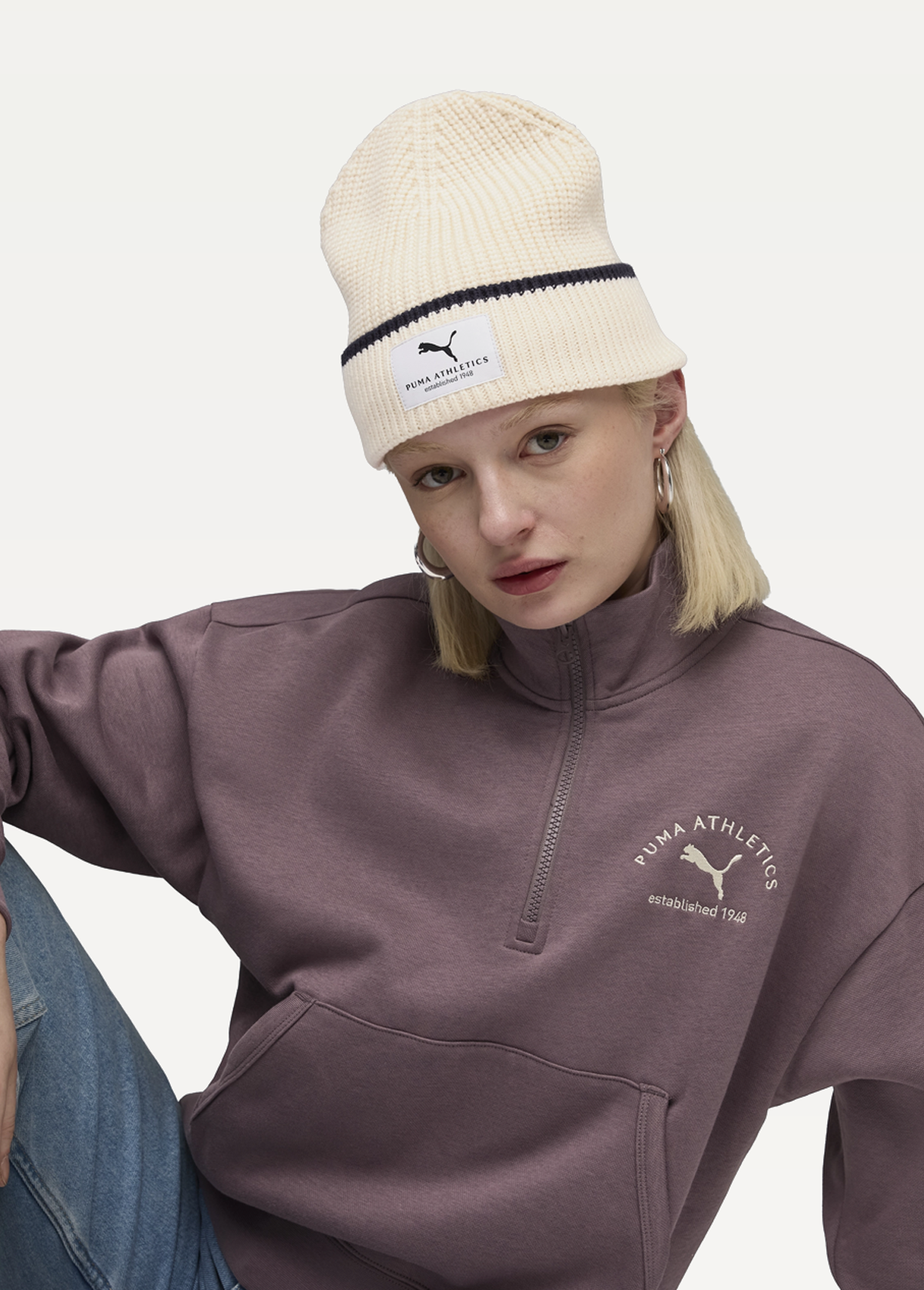 Шапка PUMA CLASS Mid Crown Unisex Beanie Alpine Snow