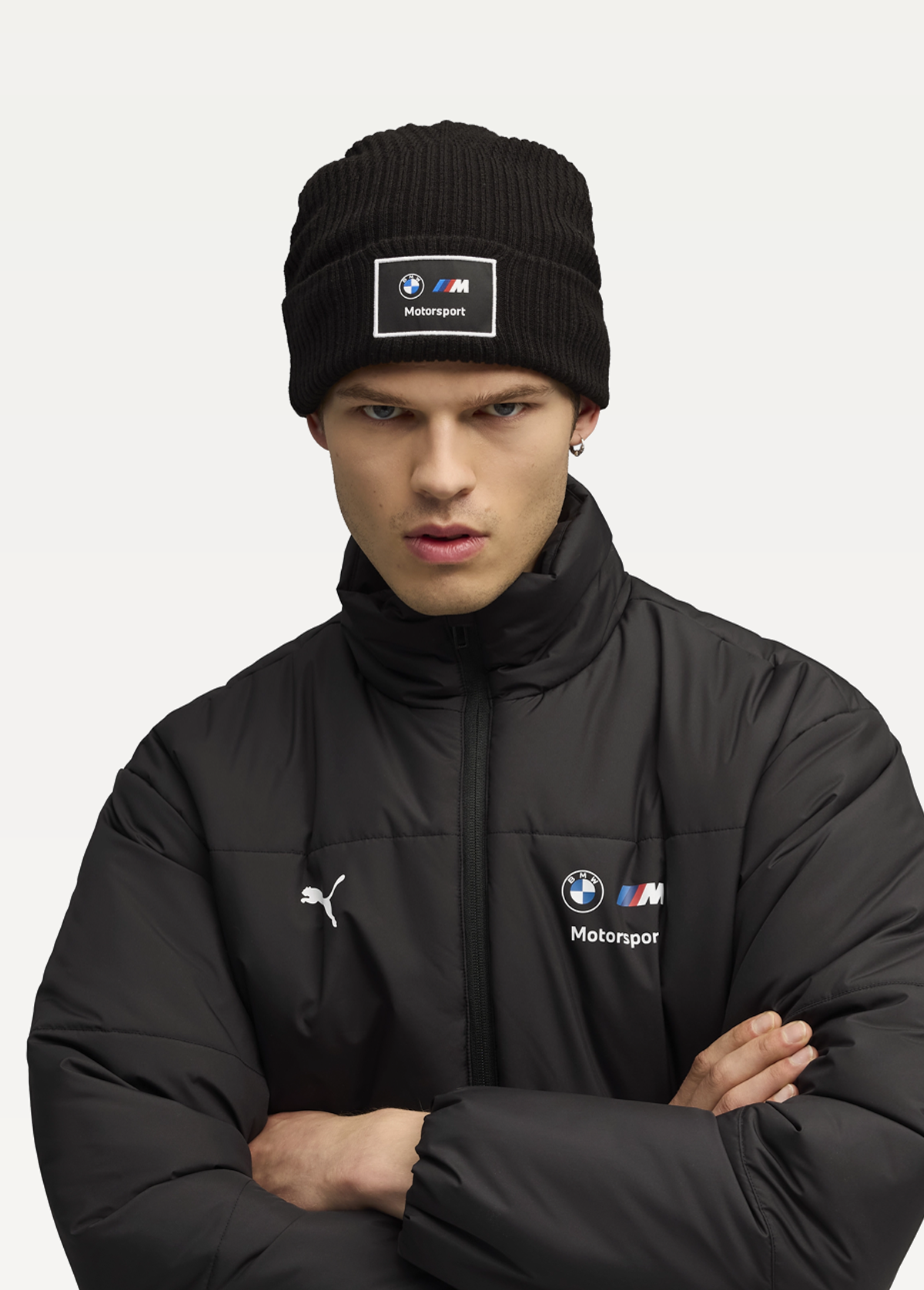 Шапка Unisex PUMA BMW MMS Mid Crown Beanie чорного кольору
