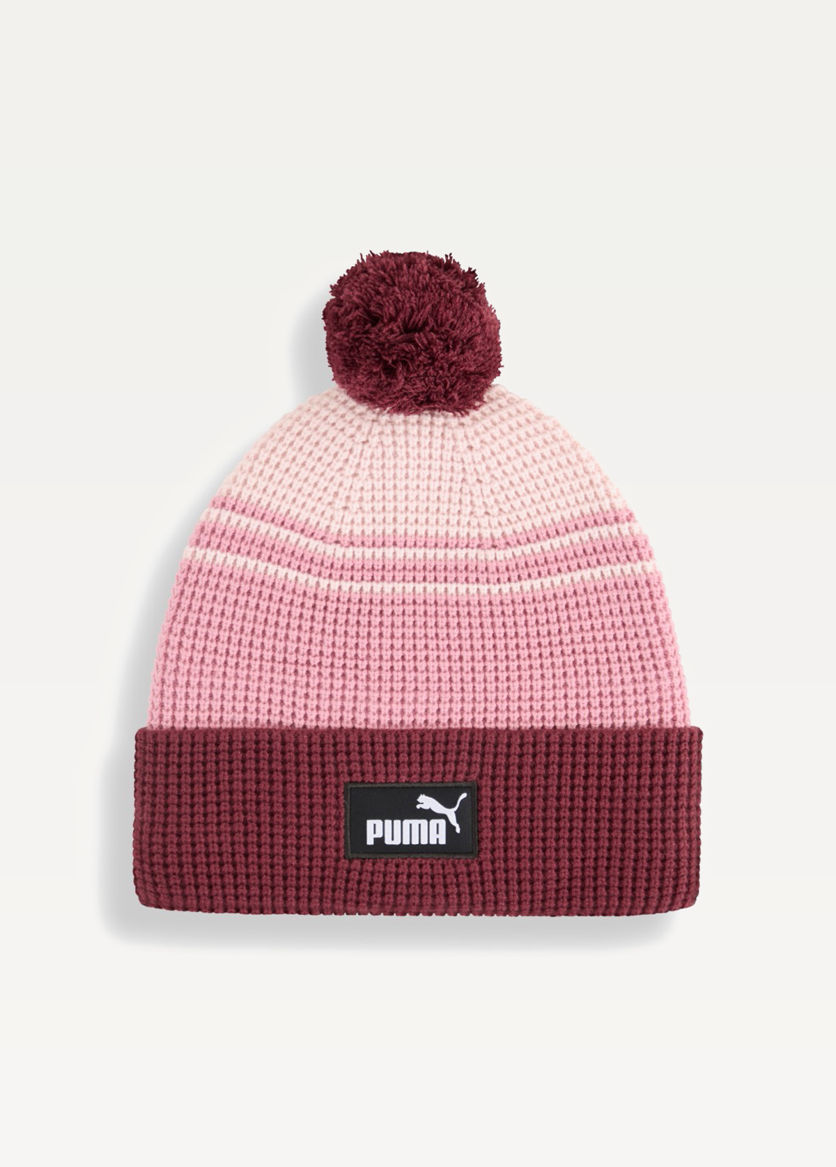 Шапка Unisex PUMA ESS Mid Crown Pom Beanie Ruby Shimmer-Mix
