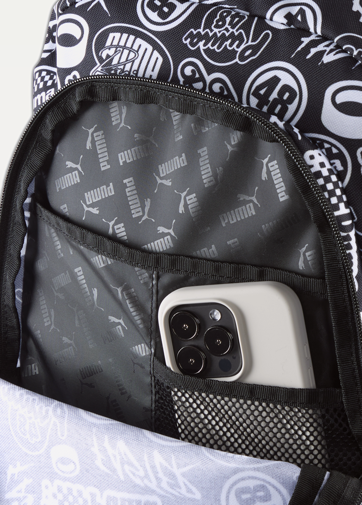 Рюкзак PUMA ACADEMY AOP Unisex Printed Backpack чорного кольору