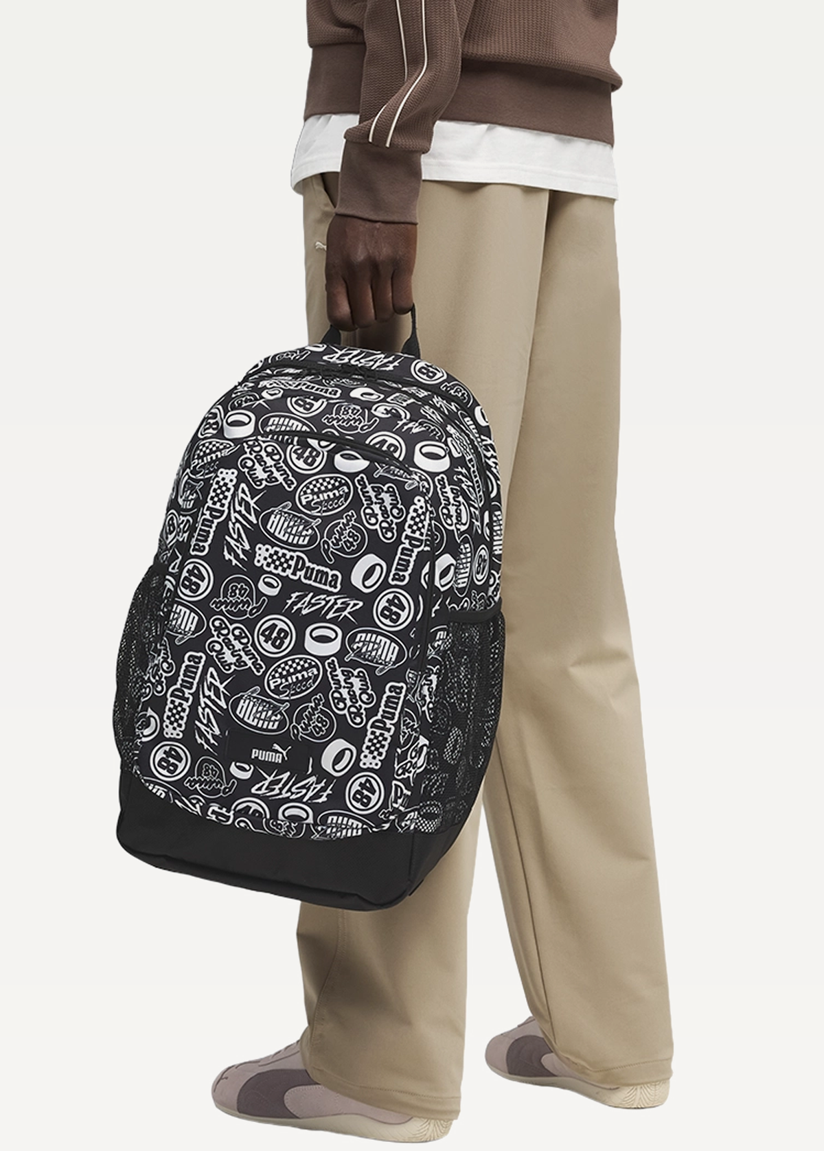 Рюкзак PUMA ACADEMY AOP Unisex Printed Backpack чорного кольору
