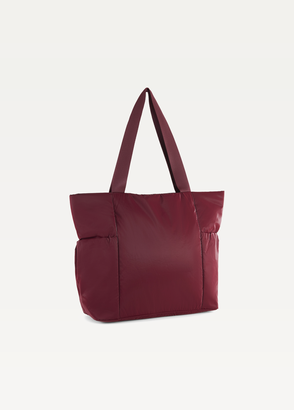 Сумка-шопер женская PUMA UP Shopper Ruby Shimmer-metallic gold logo