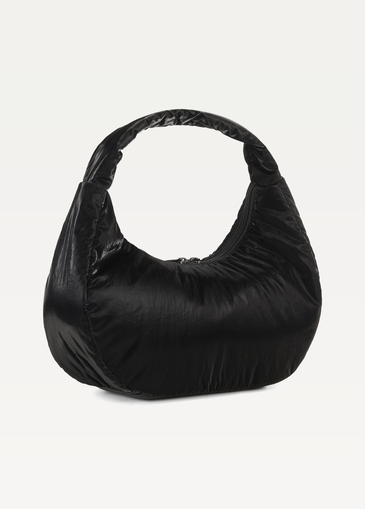 Сумка жіноча PUMA UP Hobo Bag чорного кольору-metallic gold logo