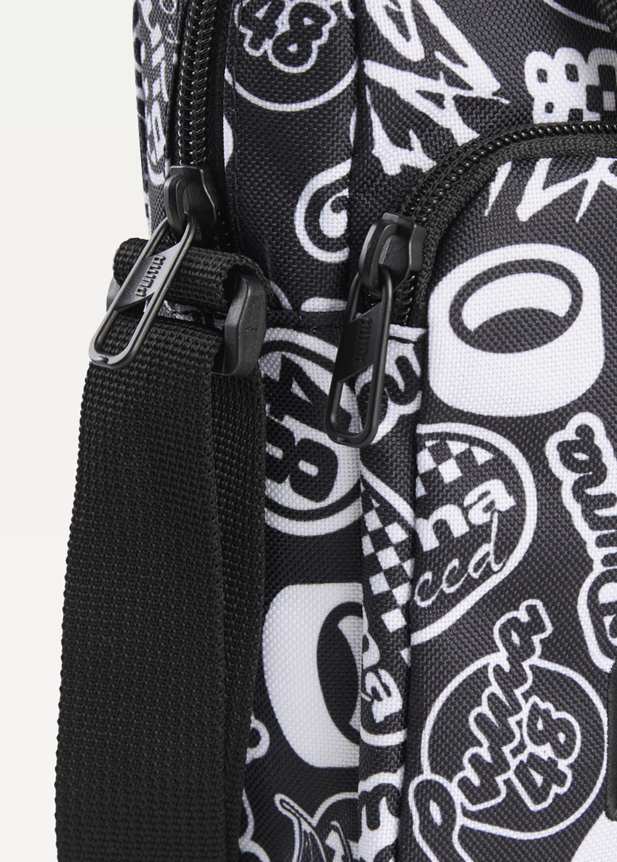 Сумка PUMA ACADEMY AOP Portable PUMA Black-Turbo AOP Unisex чорного кольору