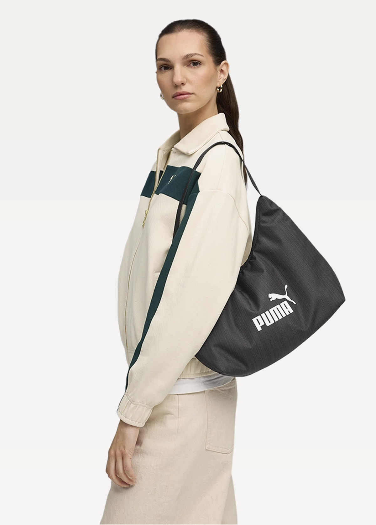 Сумка жіноча PUMA BASE Slouchy Hobo Bag Unisex чорного кольору