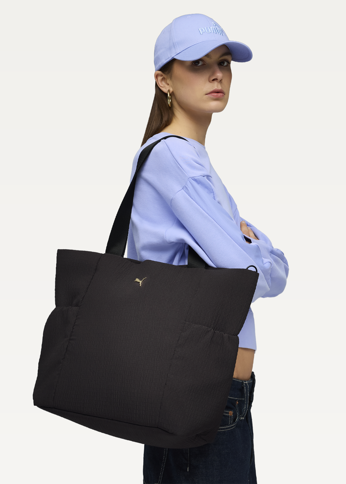 Сумка-шопер PUMA UP Shopper чорного кольору