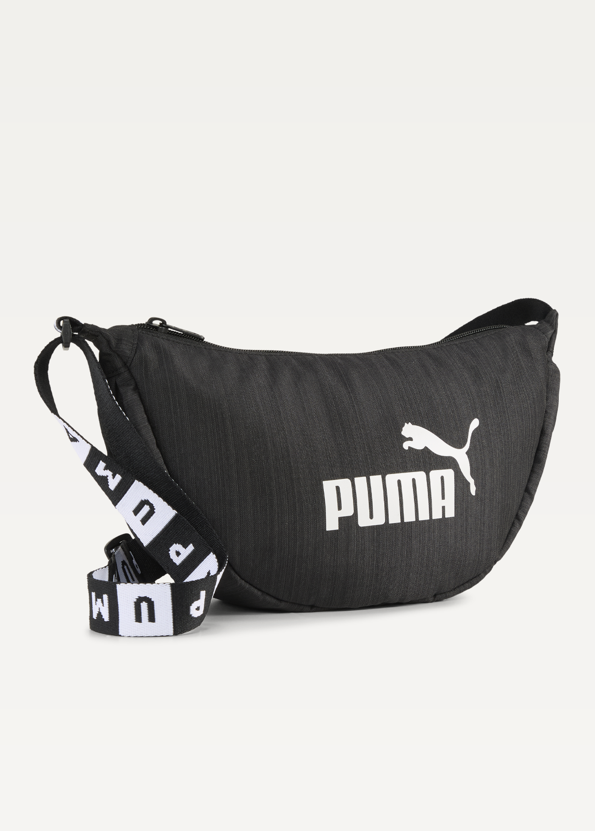 Сумка жіноча PUMA BASE Half Moon Bag B&W чорного кольору