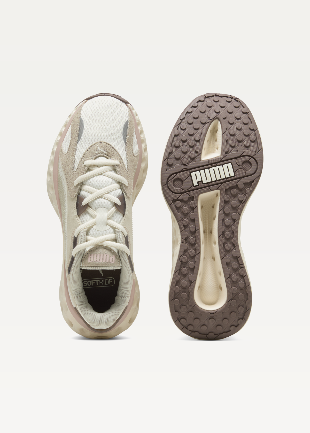 Кроссовки женские PUMA Softride Frequence Wns Desert Dust-Rose Quartz-Warm White