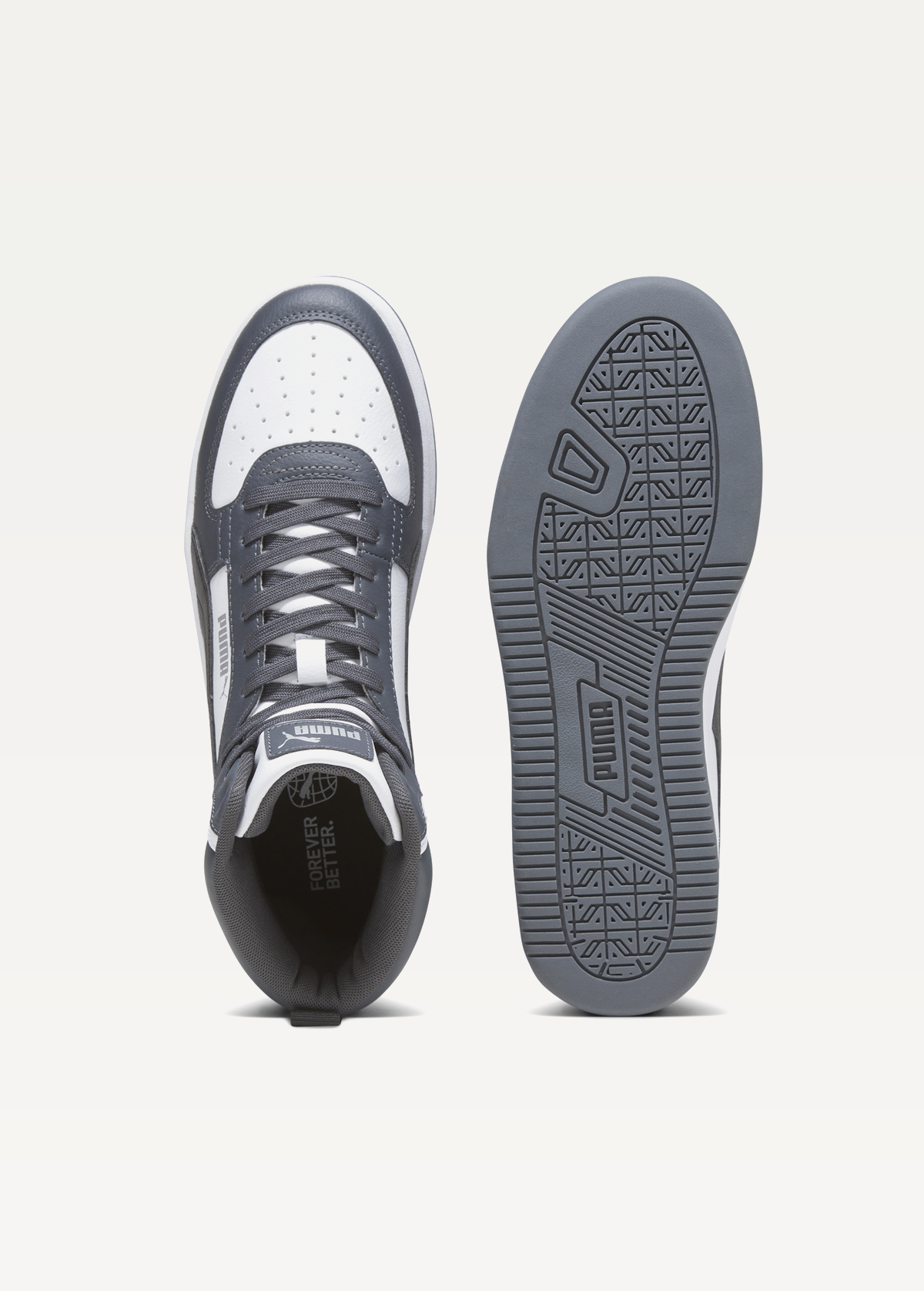 Високі кросівки чоловічі PUMA Caven 2.0 Mid PUMA White-PUMA Black-Strong Gray-PUMA Silver