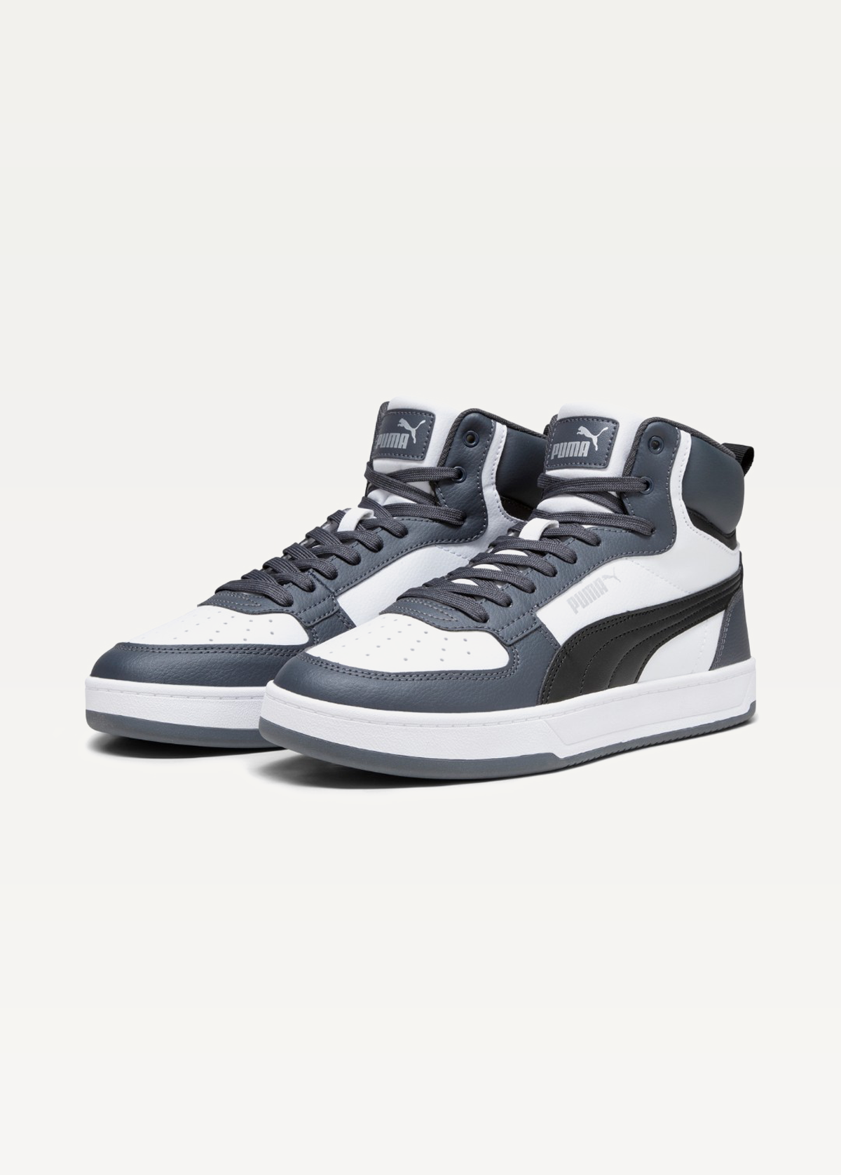 Високі кросівки чоловічі PUMA Caven 2.0 Mid PUMA White-PUMA Black-Strong Gray-PUMA Silver