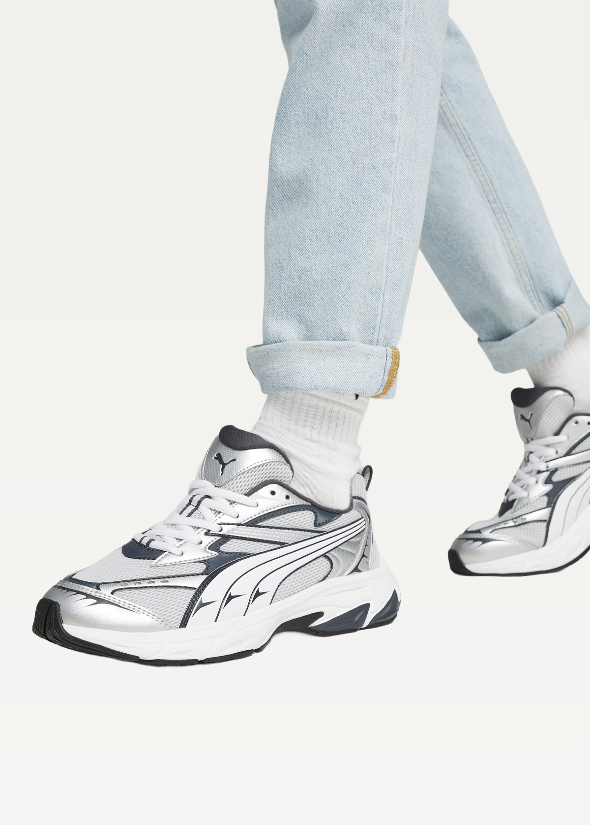 Кроссовки PUMA Morphic Unisex Glacial Gray-PUMA White-Strong Gray