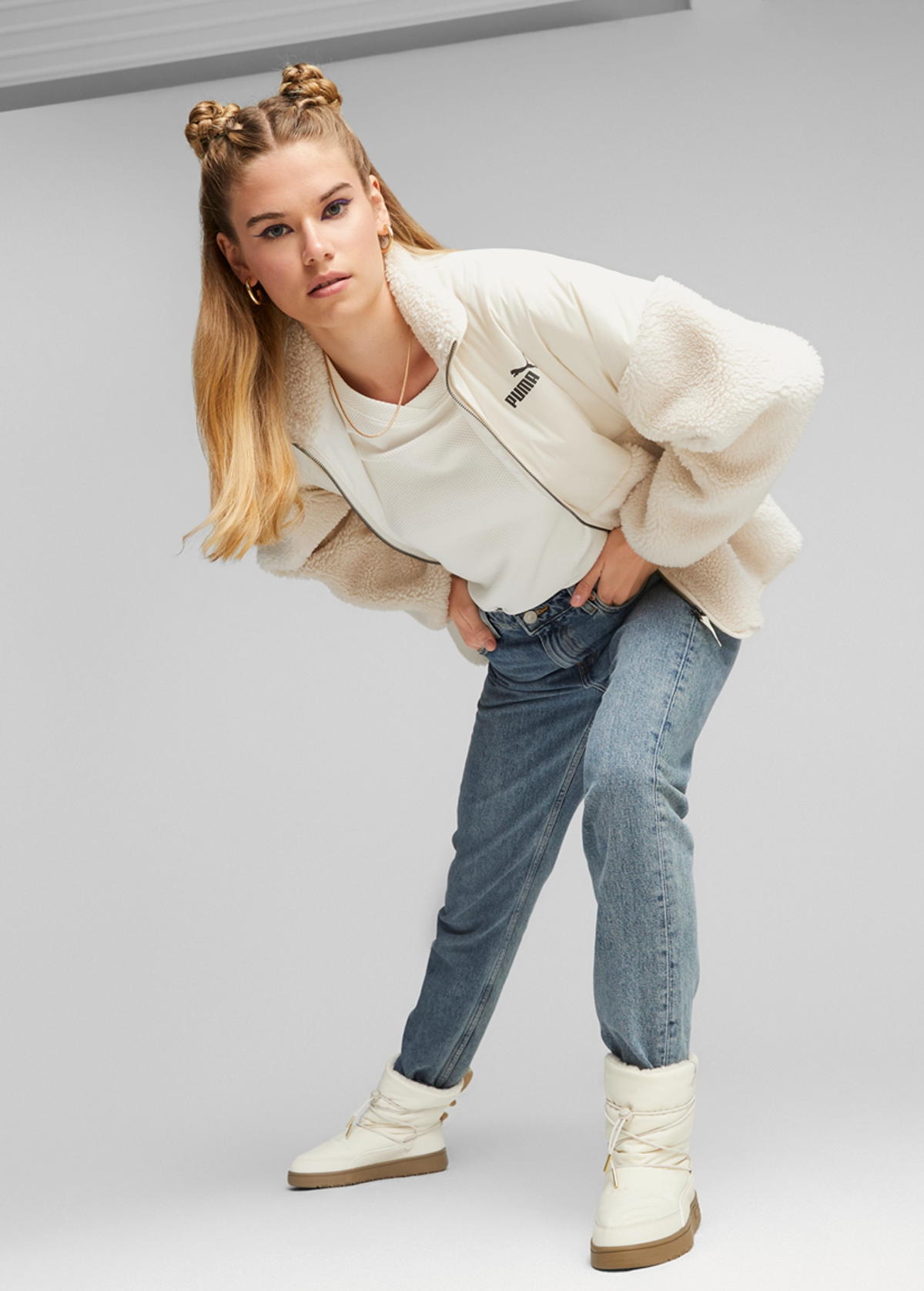 Черевики дутики жіночі PUMA Snowbae Wns Alpine Snow-Granola-Chocolate Chip