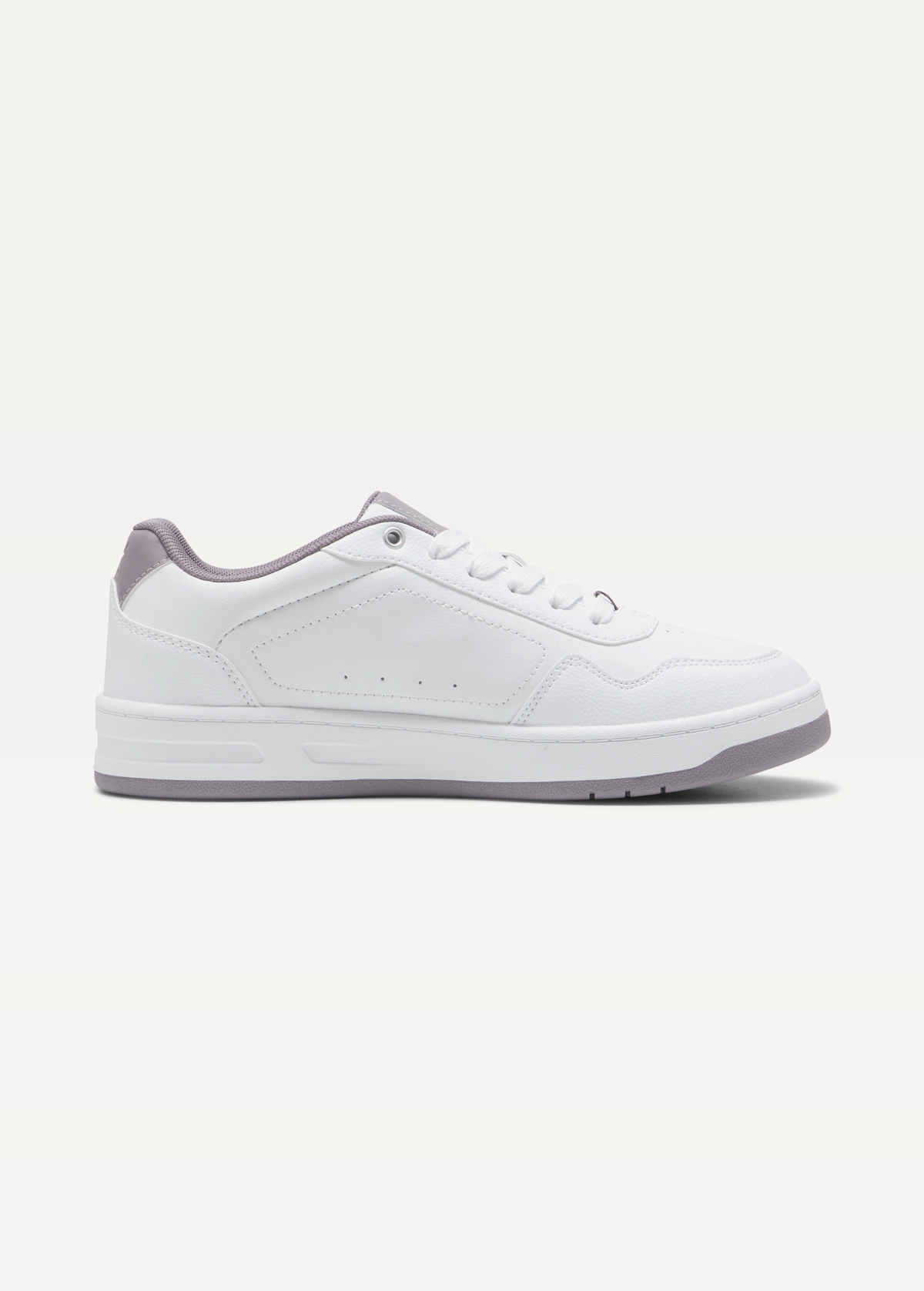 Кроссовки женские PUMA Court Classy PUMA White-Plum Jam-PUMA Silver
