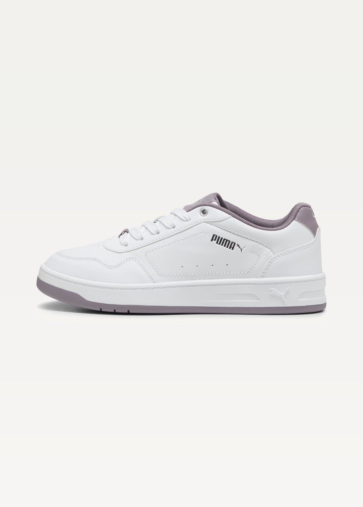Кроссовки женские PUMA Court Classy PUMA White-Plum Jam-PUMA Silver