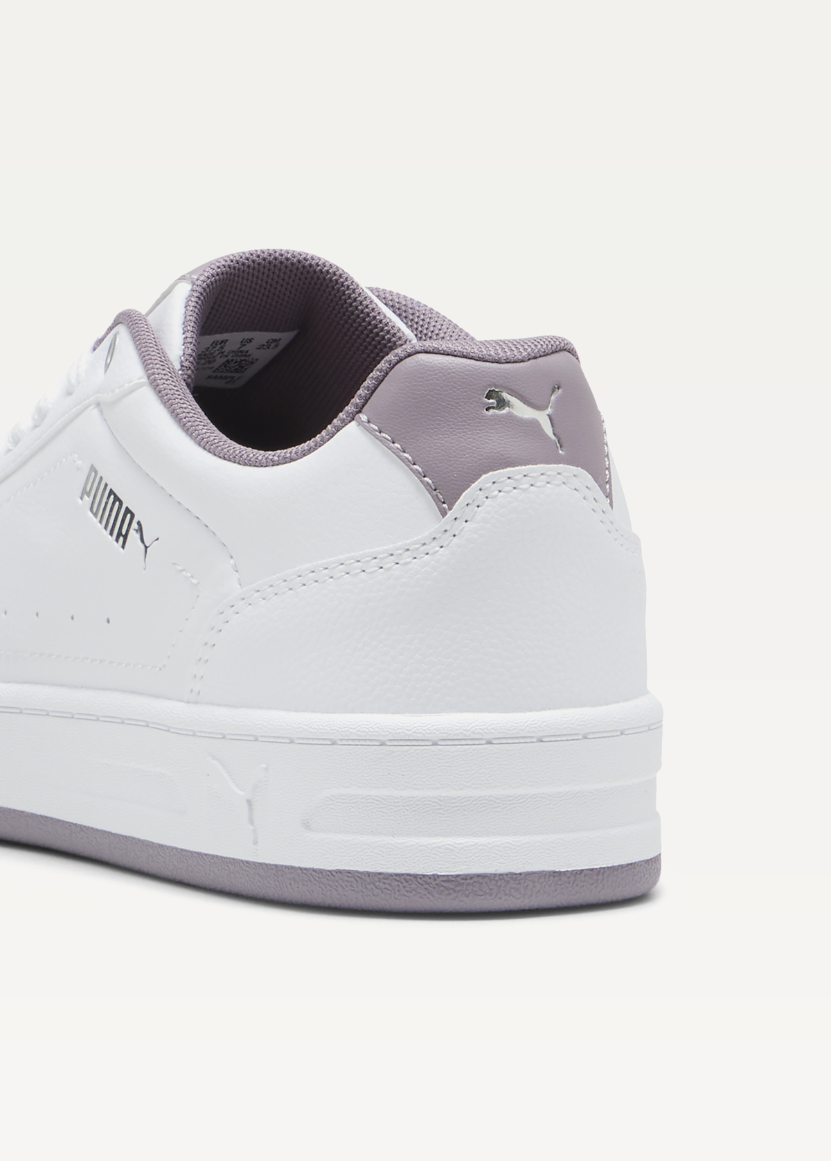 Кроссовки женские PUMA Court Classy PUMA White-Plum Jam-PUMA Silver