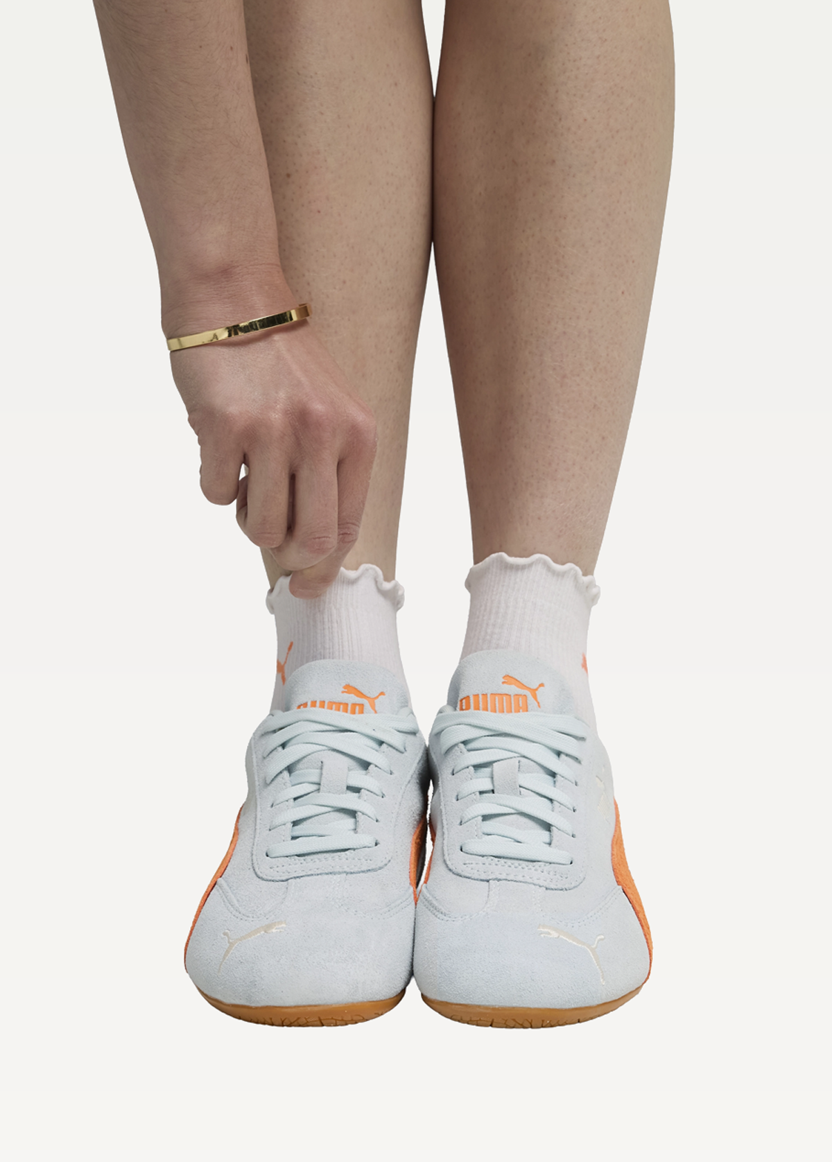 Кроссовки PUMA Speedcat OG Sea Glass-Orange Glo Unisex