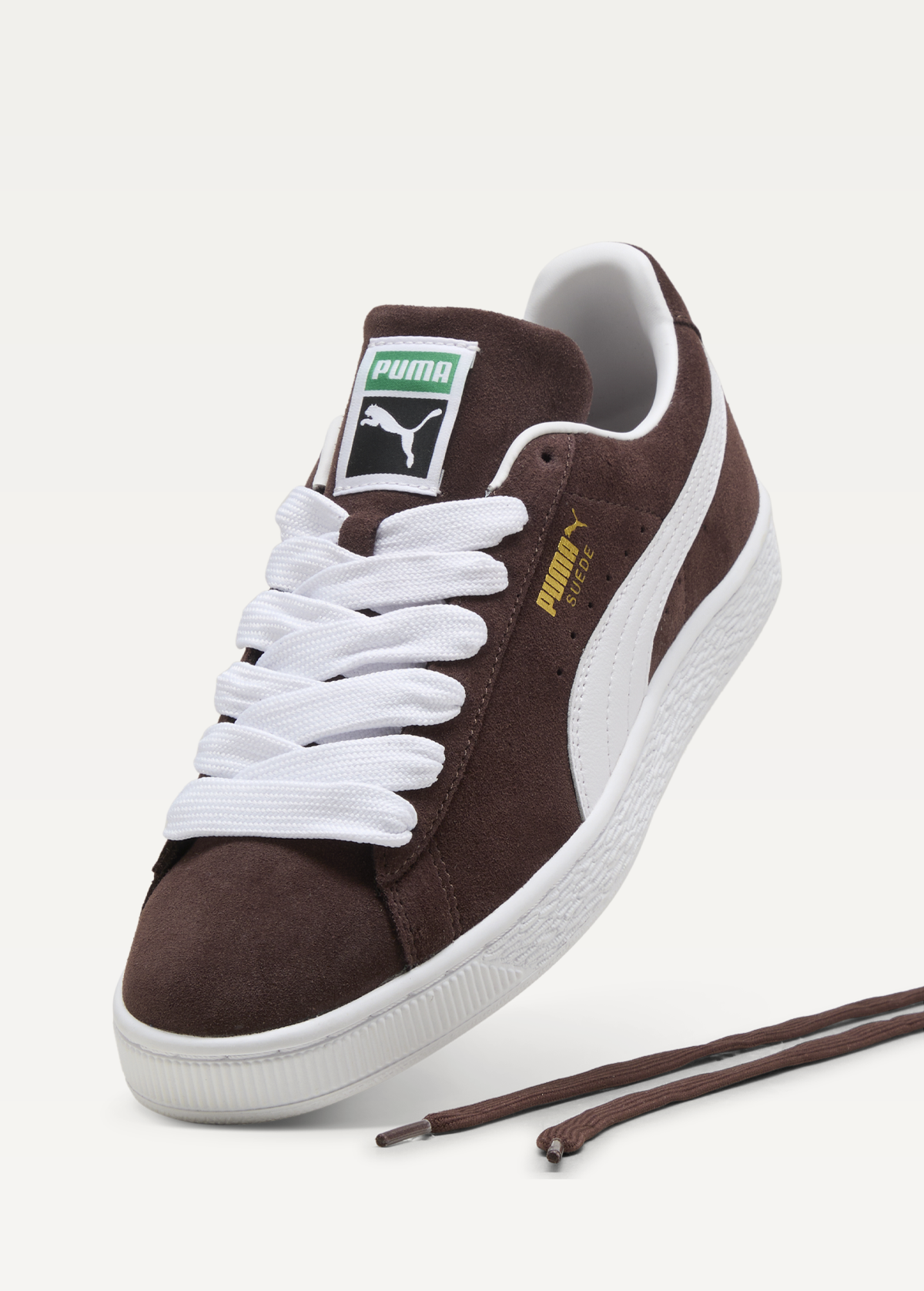 Кросівки чоловічі PUMA Suede Classic Chocolate Brown-PUMA White