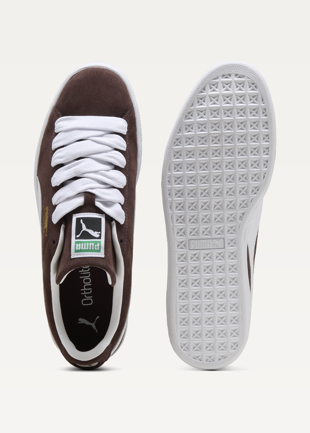 Кросівки чоловічі PUMA Suede Classic Chocolate Brown-PUMA White