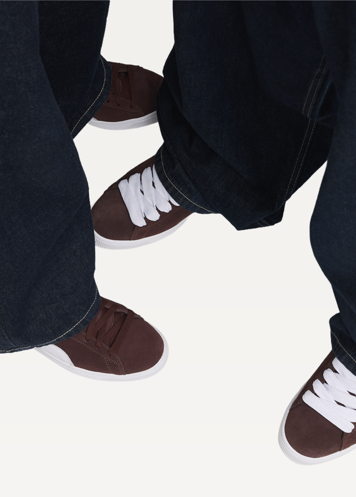 Кросівки чоловічі PUMA Suede Classic Chocolate Brown-PUMA White