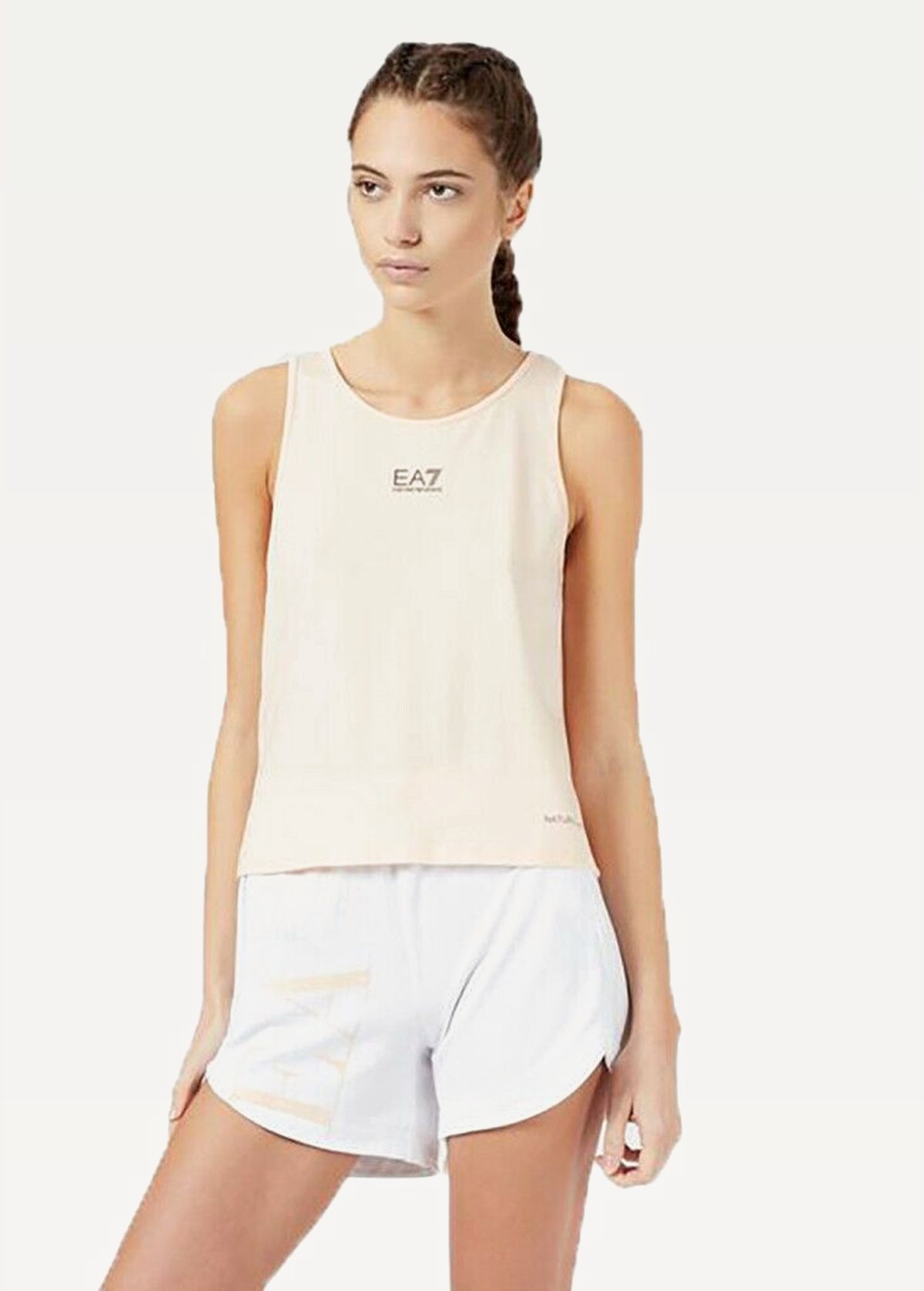 Майка женская EA7 Emporio Armani персикового цвета