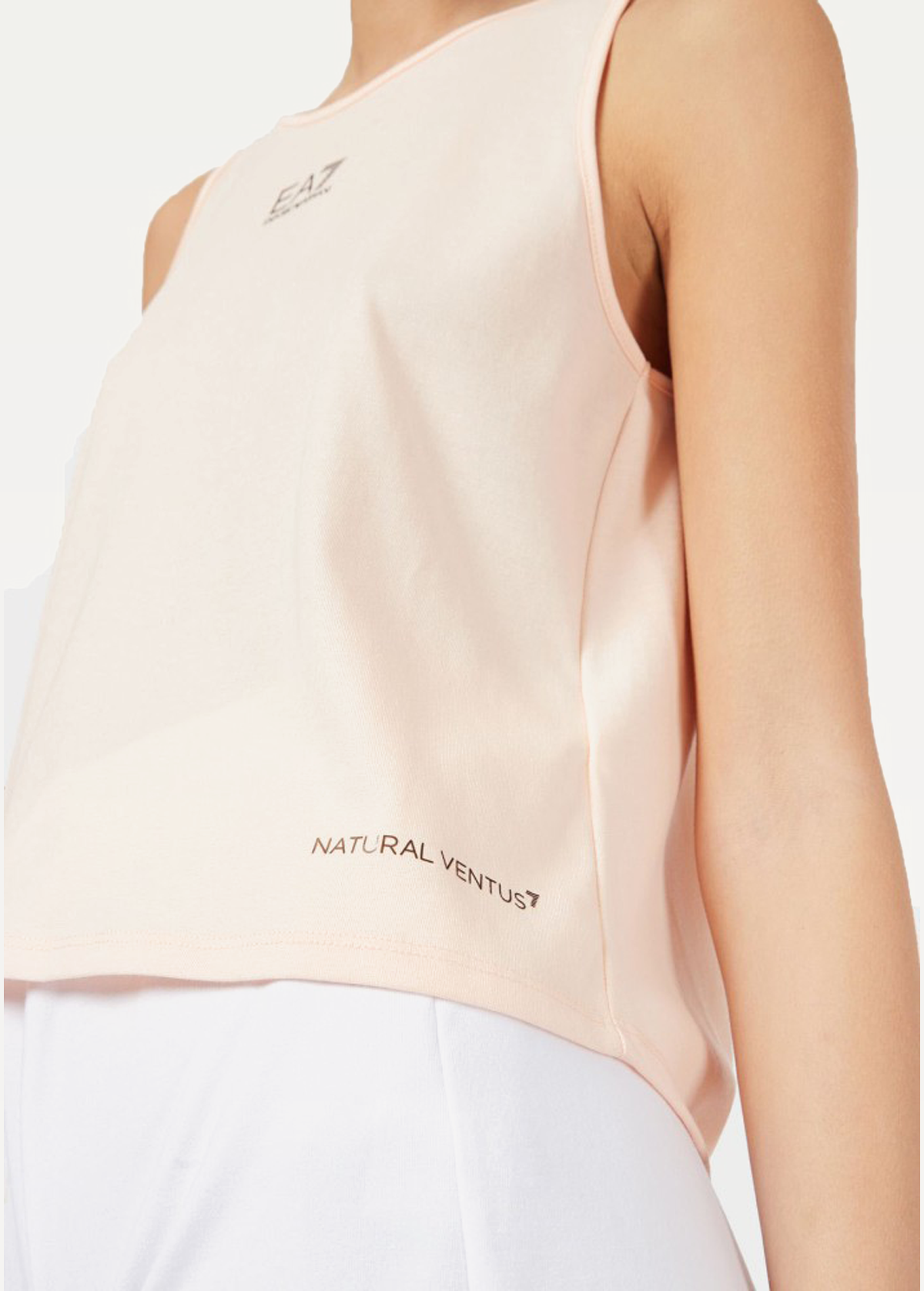 Майка женская EA7 Emporio Armani персикового цвета