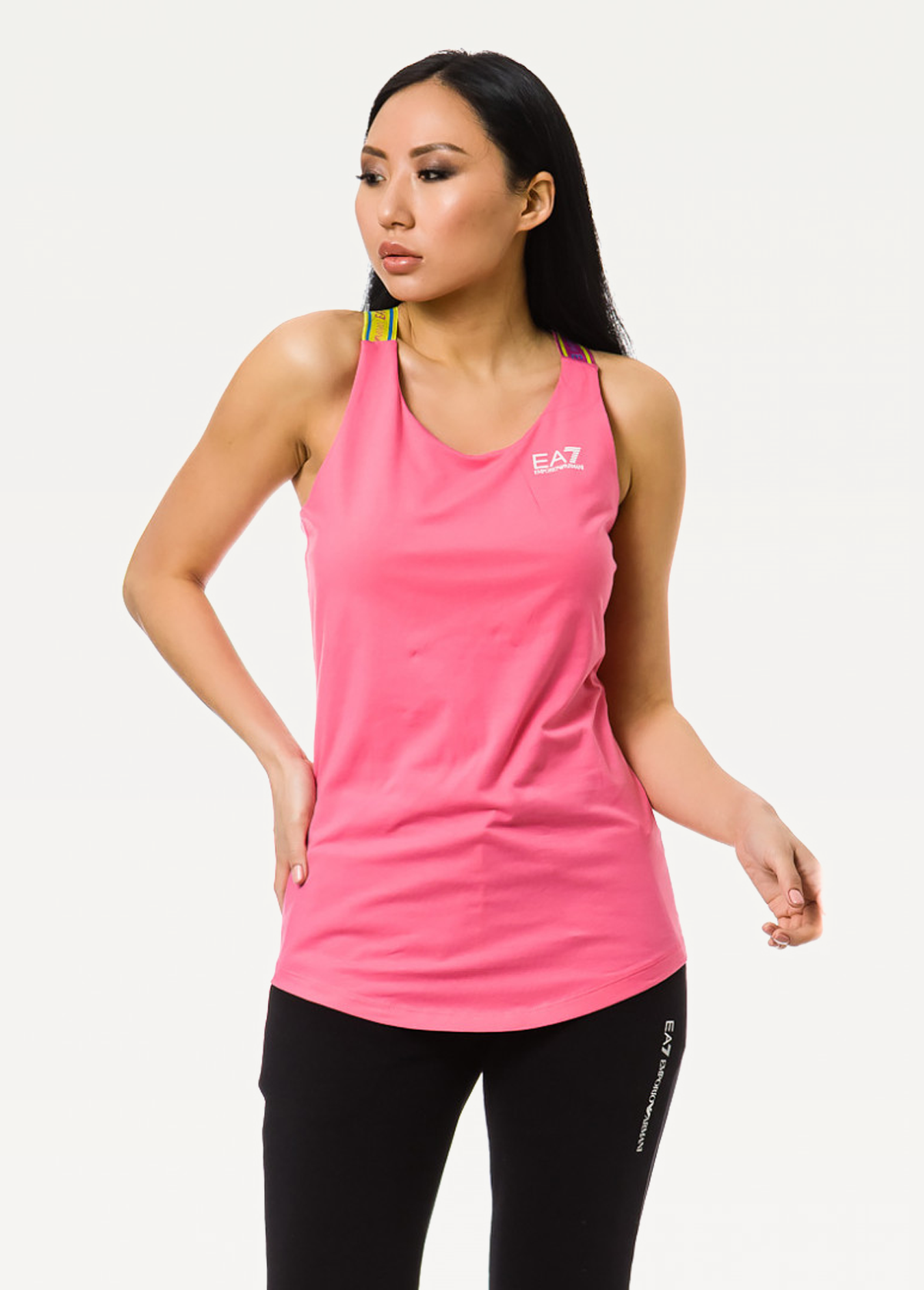 Футболка EA7 Emporio Armani рожевого кольору (3KTH67 TJ29Z 1405)