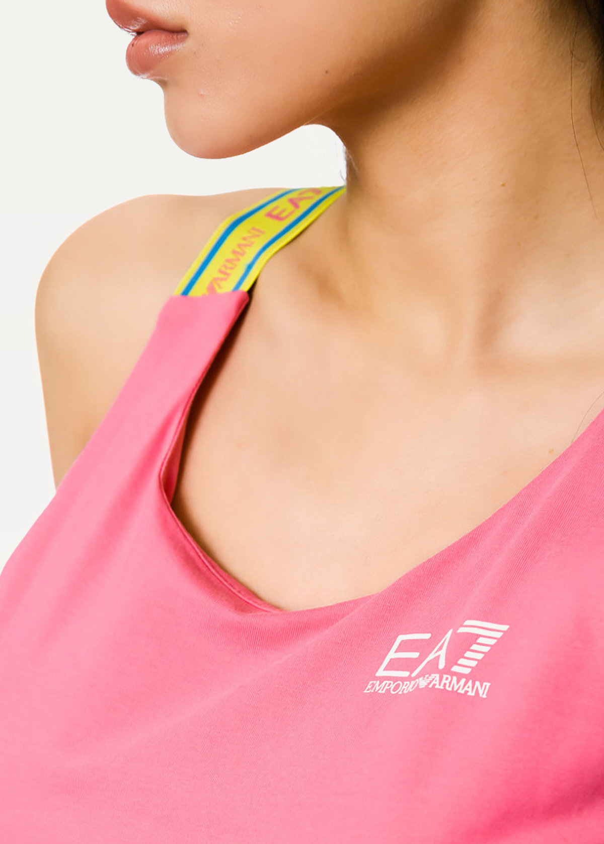 Футболка EA7 Emporio Armani рожевого кольору (3KTH67 TJ29Z 1405)